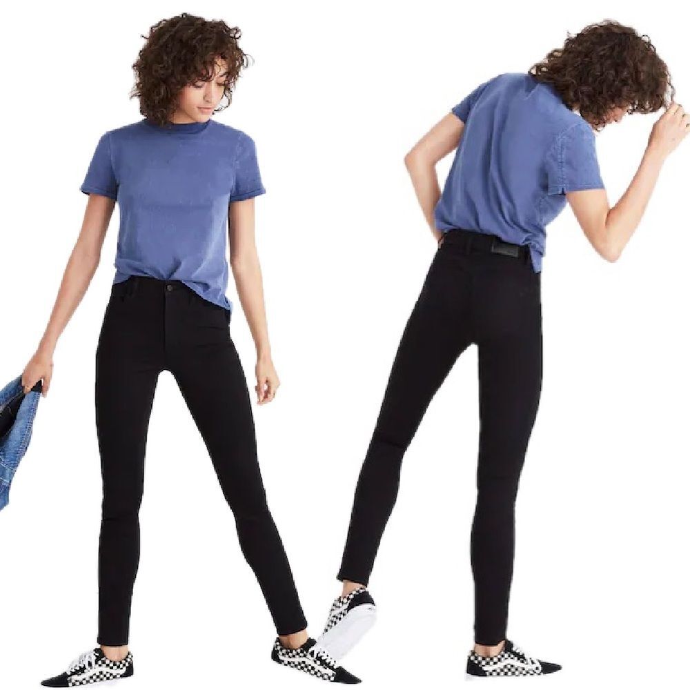 Madewell Roadtripper Jeans in Stretch Bennett Wash Black Size 28